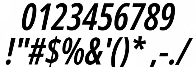 Noto Sans Display ExtraCondensed SemiBold Italic Font OTHER CHARS