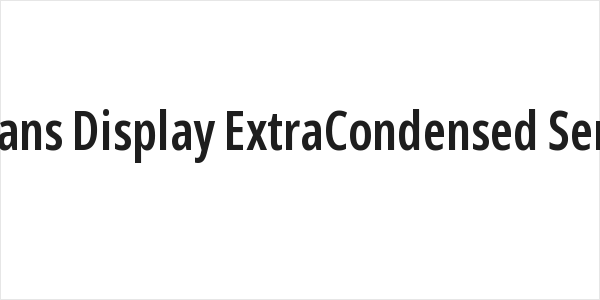 Noto Sans Display ExtraCondensed SemiBold Logo