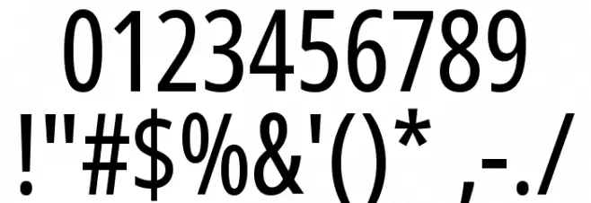 Noto Sans Display ExtraCondensed Font OTHER CHARS