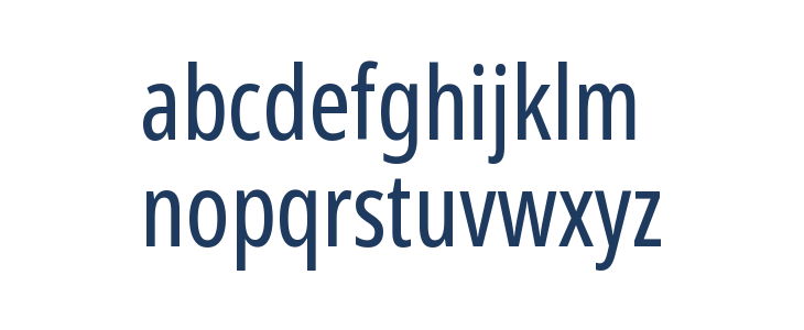Noto Sans Display ExtraCondensed Lowercase