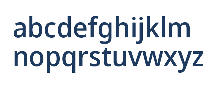 Noto Sans Display Medium Lowercase