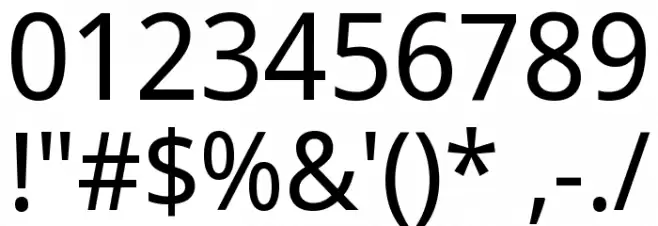 Noto Sans Display Regular Font OTHER CHARS