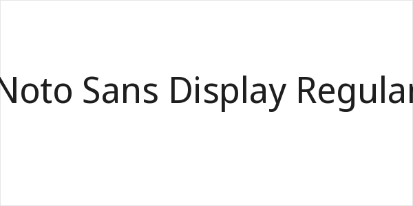 Noto Sans Display Regular Logo