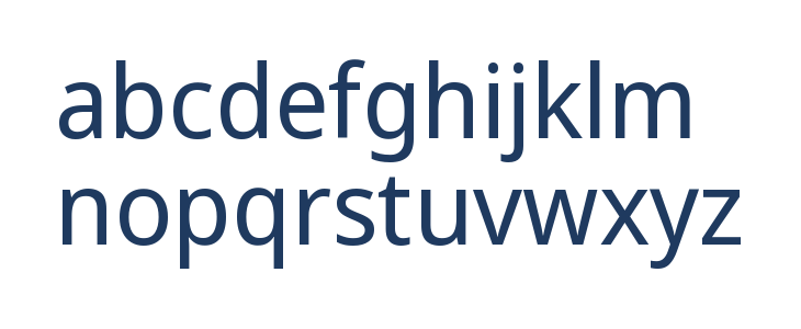 Noto Sans Display Regular Lowercase