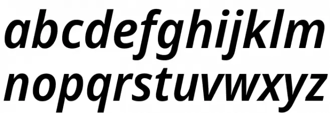Noto Sans Display SemiBold Italic خط أحرف صغيرة