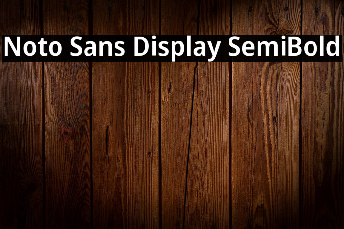 Noto Sans Display SemiBold Example 3