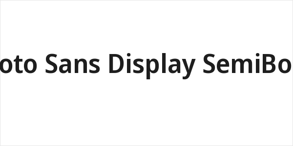 Noto Sans Display SemiBold Logo