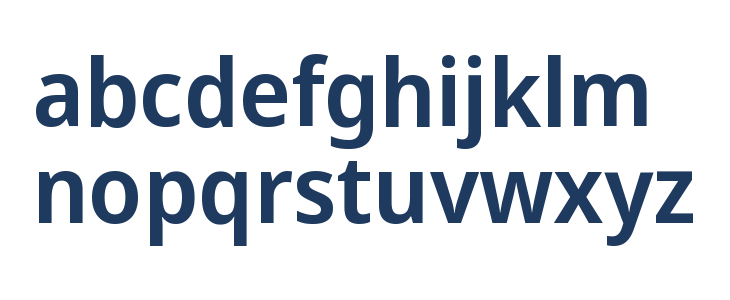 Noto Sans Display SemiBold Lowercase