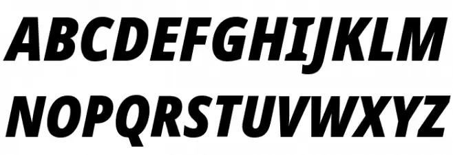 Noto Sans Display SemiCondensed Black Italic Шрифта ВЕРХНИЙ