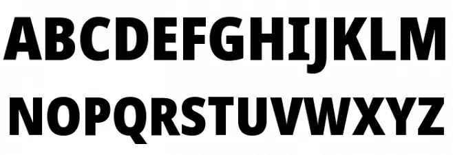 Noto Sans Display SemiCondensed Black Шрифта ВЕРХНИЙ