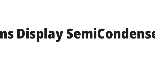 Noto Sans Display SemiCondensed Black Logo