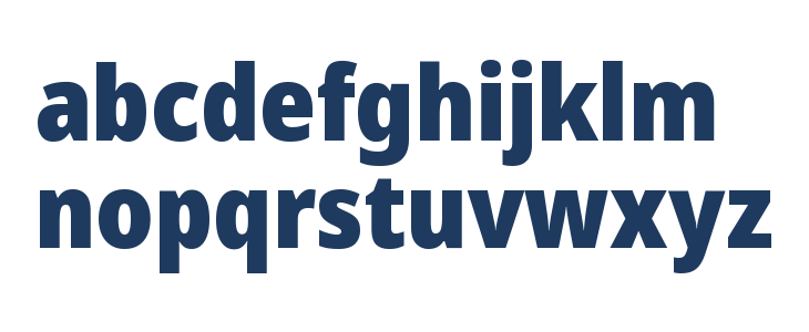 Noto Sans Display SemiCondensed Black Lowercase