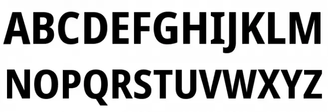 Noto Sans Display SemiCondensed Bold Fonte MAIÚSCULAS