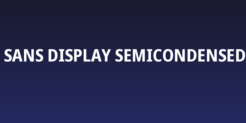 Noto Sans Display SemiCondensed Bold Social Header