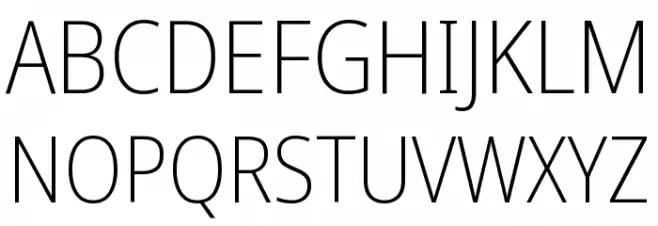 Noto Sans Display SemiCondensed ExtraLight Schriftart Groß