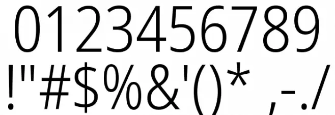 Noto Sans Display SemiCondensed Light Font OTHER CHARS