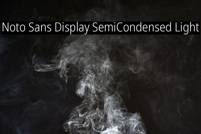 Noto Sans Display SemiCondensed Light Example 2