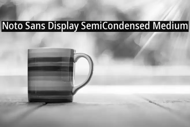 Noto Sans Display SemiCondensed Medium Font examples
