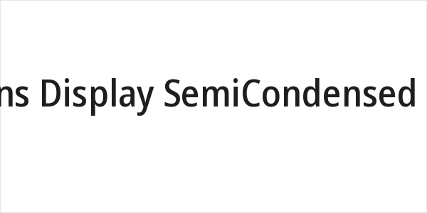 Noto Sans Display SemiCondensed Medium Logo