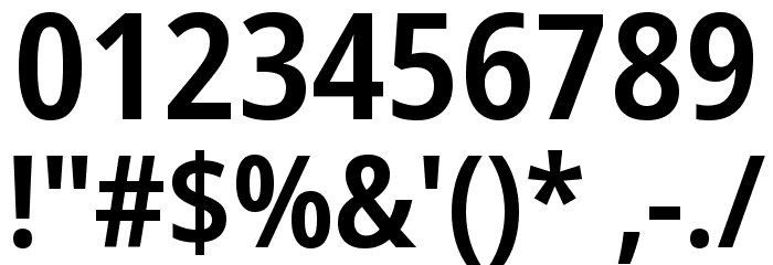 Noto Sans Display SemiCondensed SemiBold Font OTHER CHARS