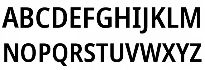 Noto Sans Display SemiCondensed SemiBold Fuentes MAYÚSCULAS