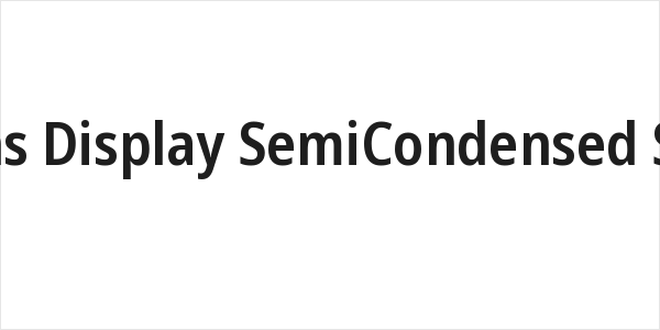 Noto Sans Display SemiCondensed SemiBold Logo