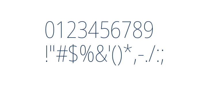 Noto Sans Display SemiCondensed Thin Other Characters