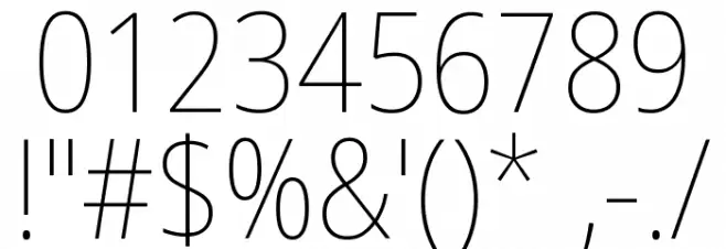 Noto Sans Display SemiCondensed Thin Font OTHER CHARS