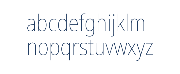 Noto Sans Display SemiCondensed Thin Lowercase