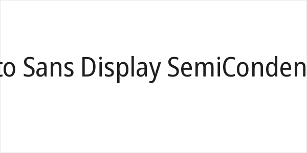 Noto Sans Display SemiCondensed Logo