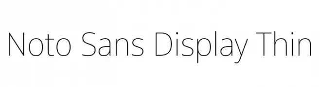 Noto Sans Display Thin  تنزيل الخطوط