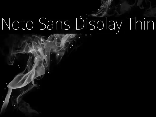 Noto Sans Display Thin Example 3