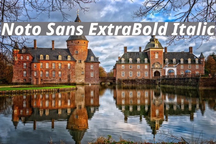 Noto Sans ExtraBold Italic Example 2