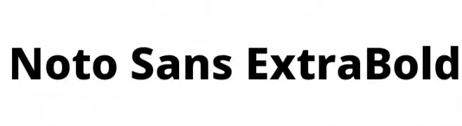 Noto Sans ExtraBold  नि: शुल्क फ़ॉन्ट्स डाउनलोड