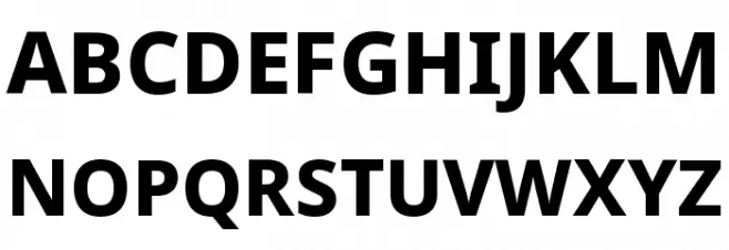 Noto Sans ExtraBold Polices MAJUSCULES