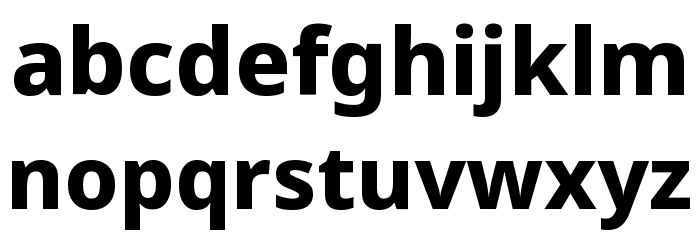 Noto Sans ExtraBold Font LOWERCASE