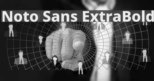 Noto Sans ExtraBold Font examples