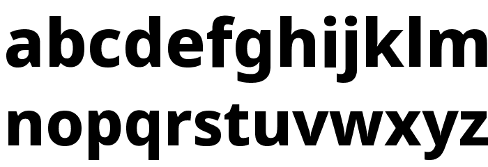 Noto Sans ExtraBold Font LOWERCASE
