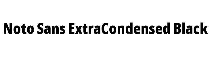 Noto Sans ExtraCondensed Black  baixar fontes gratis