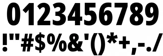 Noto Sans ExtraCondensed Black Font OTHER CHARS