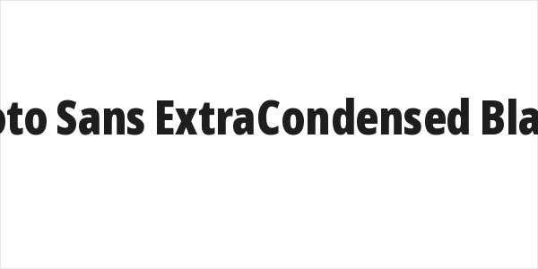 Noto Sans ExtraCondensed Black Logo