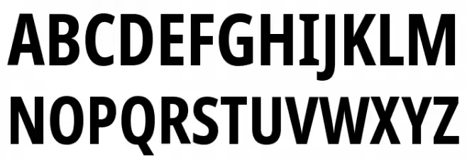 Noto Sans ExtraCondensed Bold Fonte MAIÚSCULAS