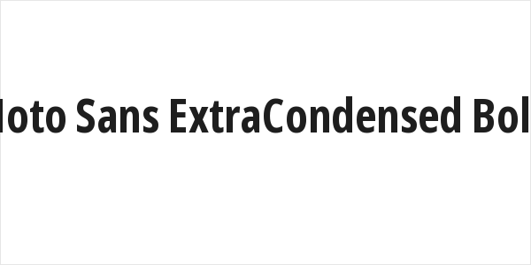 Noto Sans ExtraCondensed Bold Logo