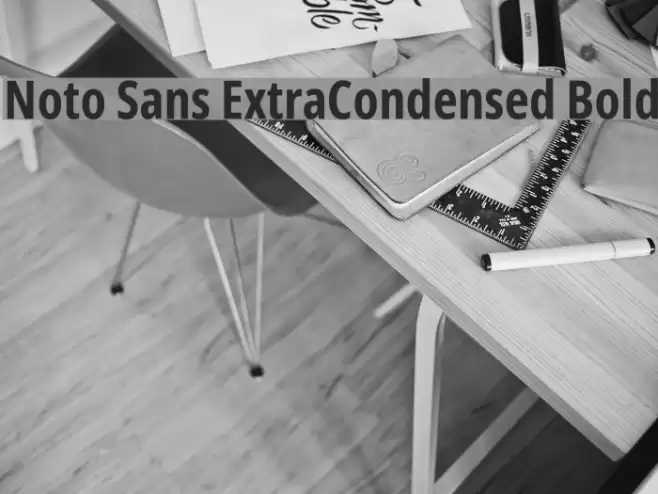 Noto Sans ExtraCondensed Bold Font examples