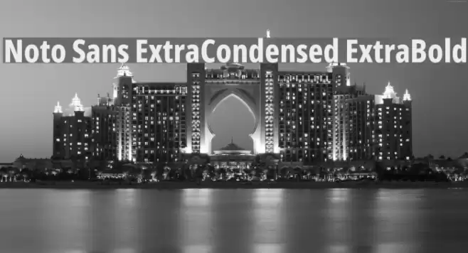 Noto Sans ExtraCondensed ExtraBold Font examples