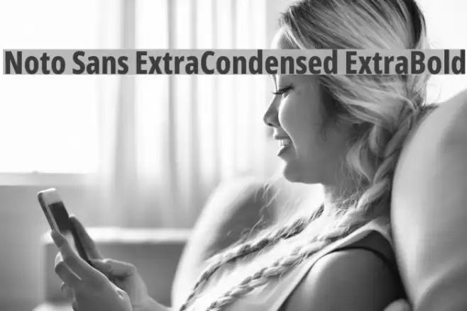 Noto Sans ExtraCondensed ExtraBold Font examples