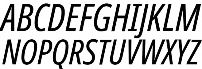 Noto Sans ExtraCondensed Italic Шрифта ВЕРХНИЙ