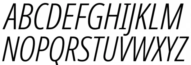 Noto Sans ExtraCondensed Light Italic Шрифта ВЕРХНИЙ