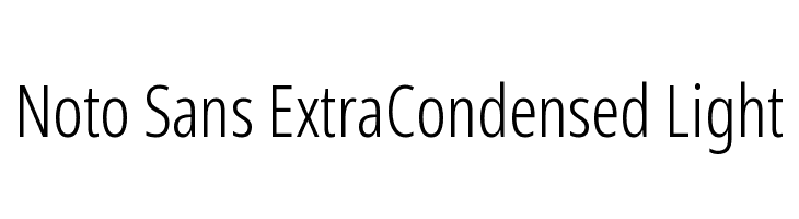 Noto Sans ExtraCondensed Light  नि: शुल्क फ़ॉन्ट्स डाउनलोड