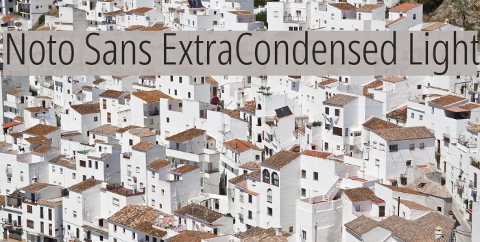 Noto Sans ExtraCondensed Light Example 3